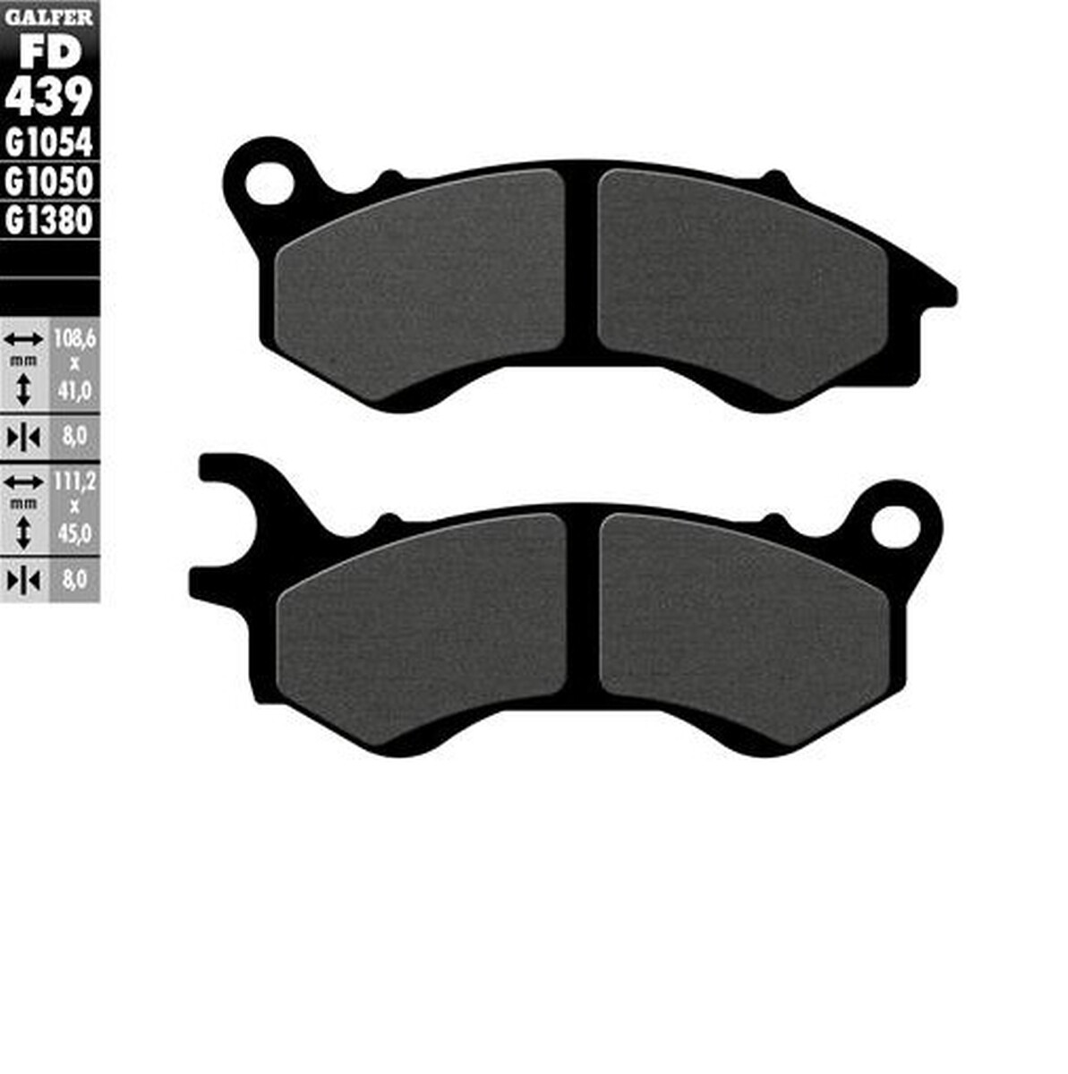 Plaquettes de frein semi-métalliques KH603 en alliage de cuivre pour endurance maximale