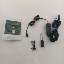 Pearstone Omni Lavalier Microphone With In-Line On And Off Switch - Black