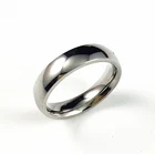 316L Stainless Steel Polished Comfort 4mm Band Knuckle Tail Pinky Ring Size 2-4