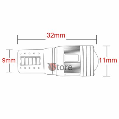 Lampada Led T10 1W 12V Led Auto Bianco 6000k XC 1027 - Foto 12