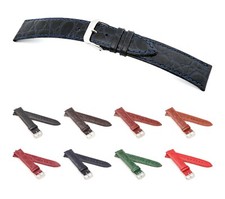 RIOS1931 XL Crocodile Style Watch Band "Brazil", 16-22 mm, 8 colors, new 