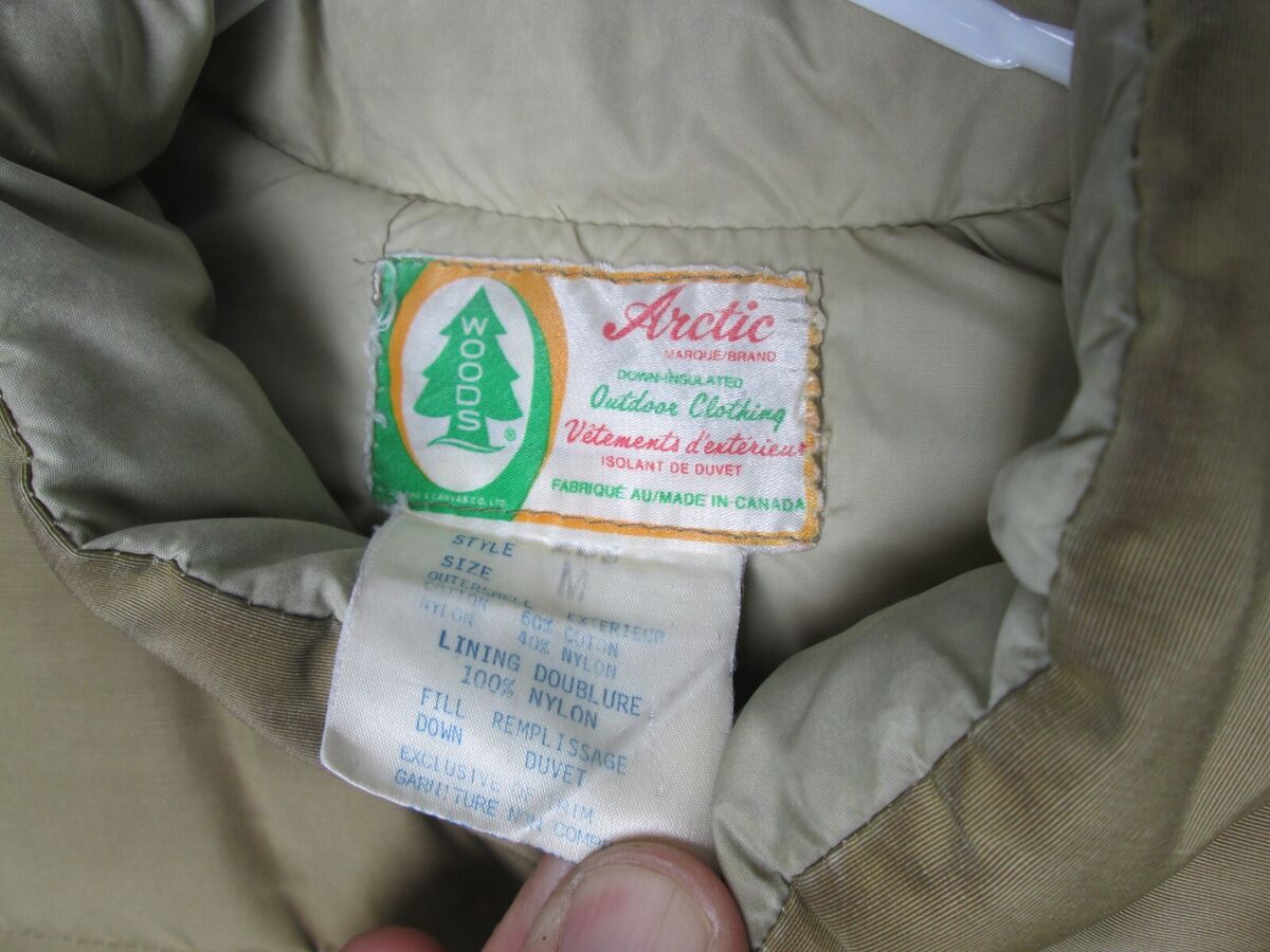 Vtg 1970's Arctic Woods Down Puffer Vest 60/40 Cott/Nylon Vtg 1970's Arctic Woods Down Puffer Vest 60/40 Cott/Nylon