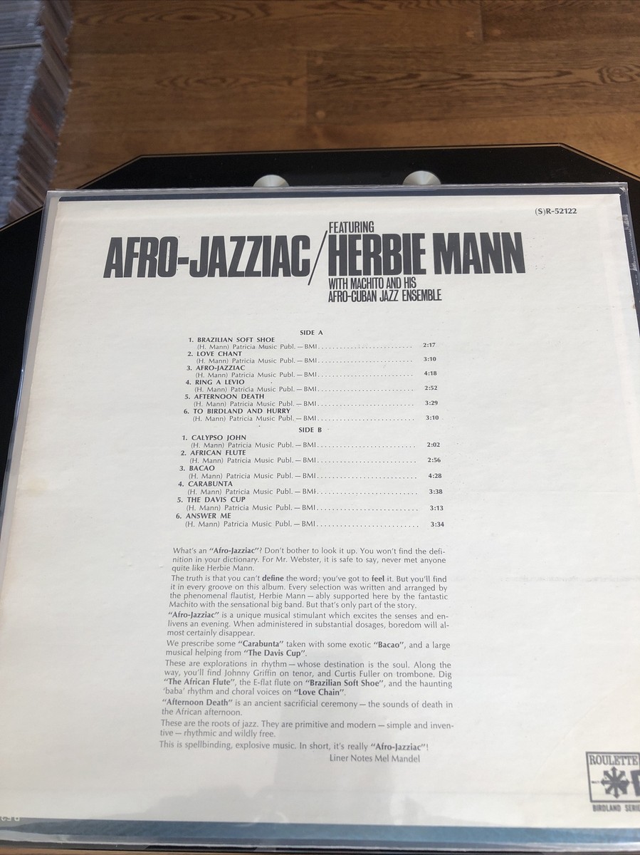 Mint- Herbie Mann Afro Jazz Roulette Records Stereo LP | eBay