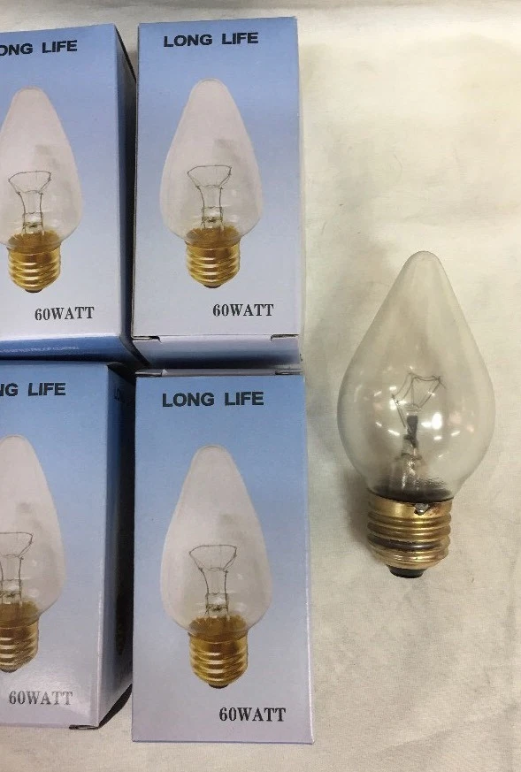 60C15 240V 60 Watt C15 240V Tuff Skin Food Heat Lamp PFA 60C15CL240V 4 pcs