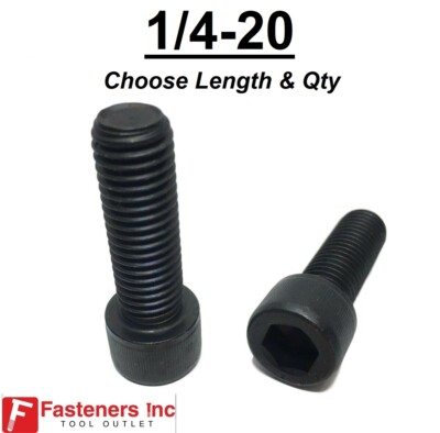 #ad 1 4 20 Socket Head Cap Screws Allen Black Oxide 12.9 CHOOSE LENGTH amp; QTY $156.45