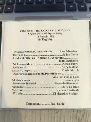 2277   Hoffmann   Mannion Gavin Tomlinson Parry Jenkins March   Live Opera CD