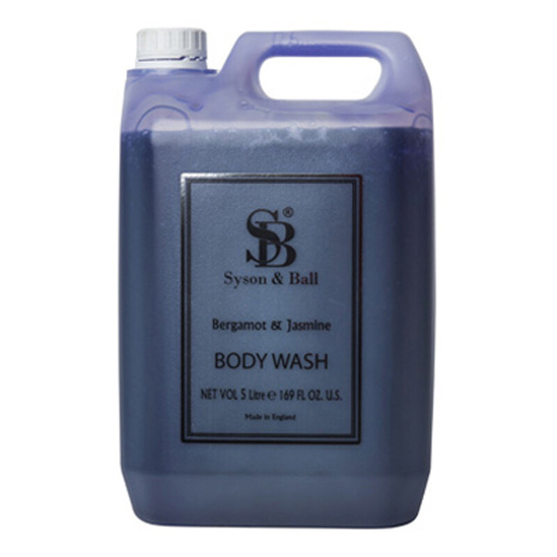 Syson & Ball Luxury Body Wash 5L Bergamot & Jasmine Hand Soap Shower Gel for Spa