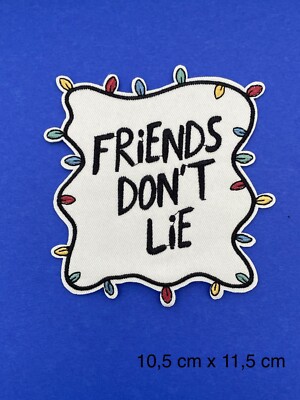 XL Bügelbild, Aufbügler, Aufnäher, Patch  STRANGER THINGS* FRIENDS DON'T LIE*