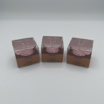 (3 Pack) Revolution Beauty Conceal & Fix Ultimate Coverage Concealer, Deep Tan