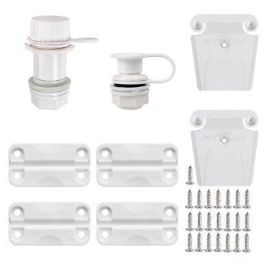 Cooler Replacement Parts Kit, for Igloo Ice Chest Plastic Hinges,Plastic Latc...
