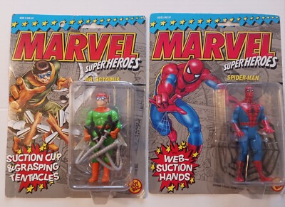 Toy Biz 1992 Marvel Super Heroes Action Figures DR OCTOPUS & SPIDERMAN