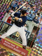 2018 MICHAEL REED ROOKIE #28 MISSISSIPPI BRAVES MINOR LEAGUE AA CSTORE RARE
