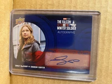 2022 Upper Deck Marvel Emily VanCamp Falcon and Winter Soldier Auto Autograph