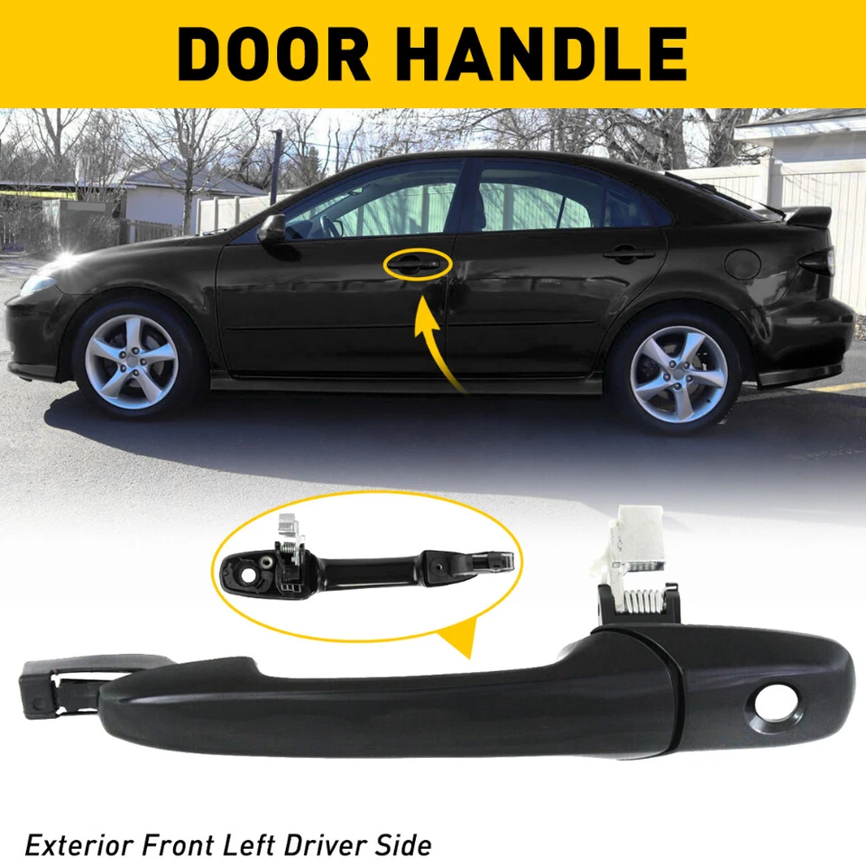 Manija de puerta exterior para Mazda 3 2004-2009 2003-2008 6 delantero LH plástico Foto 4 de 4