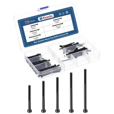 75pcs M3 Socket Head Cap Screws Bolt Nut Kit, Alloy Steel