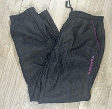 Vintage Le Coq Sportif Windpants Mens Medium Black Purple Nylon Track Pants 90s