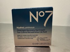 No7 HydraLuminous Overnight Recovery Gel Cream 50ml 1.69fl.oz Night Face Cream