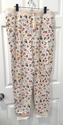 NEW Disney Reigning Cats and Dogs LARGE Lounge Pants Jogger Pajamas Sweatpants