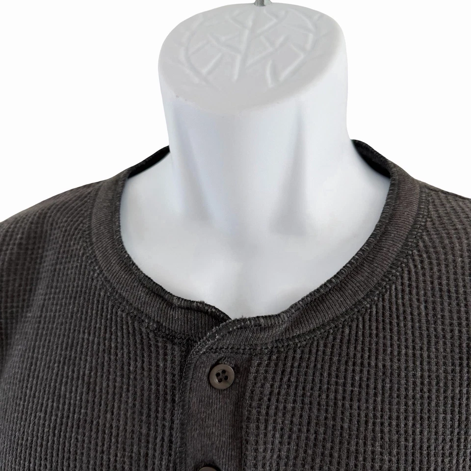 Camisa térmica vintage Henley para hombre XL gris carbón Dexter Morgan Kill Y2K grunge Foto 3 de 4