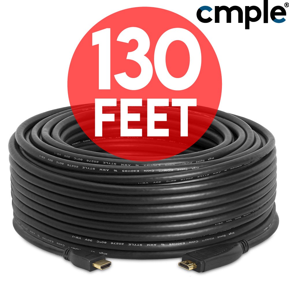 HDMI Cable Long 130FT 4K Video Cord In-Wall Blu Ray UHD TV Laptop PC XBOX X PS5-image