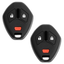 2 Key Fob Remote Skin Shell Case Cover for Mitsubishi OUCG8D-620M-A