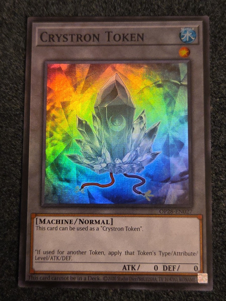 Yugioh OTS Tournament Pack 28 OP28-EN027 Crystron Token NM Super | eBay Yugioh OTS Tournament Pack 28 OP28-EN027 Crystron Token NM Super | eBay