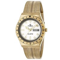 Timex Uhr [Timex Q] Cremefarbenes Zifferblatt Original TW2U95800 Gelbgold Ti