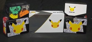 Celebrations and evolving skies (EMPTY) tins and etb boxes and UPC!