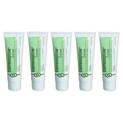 Calmoseptine Ointment Tube to Heal Skin Irritations - 4 Oz Pack of 5