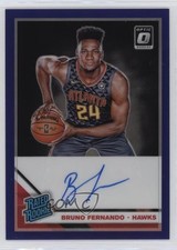 2019 Donruss Optic Rated Rookie Purple Prizm Signatures Bruno Fernando Auto 17pt