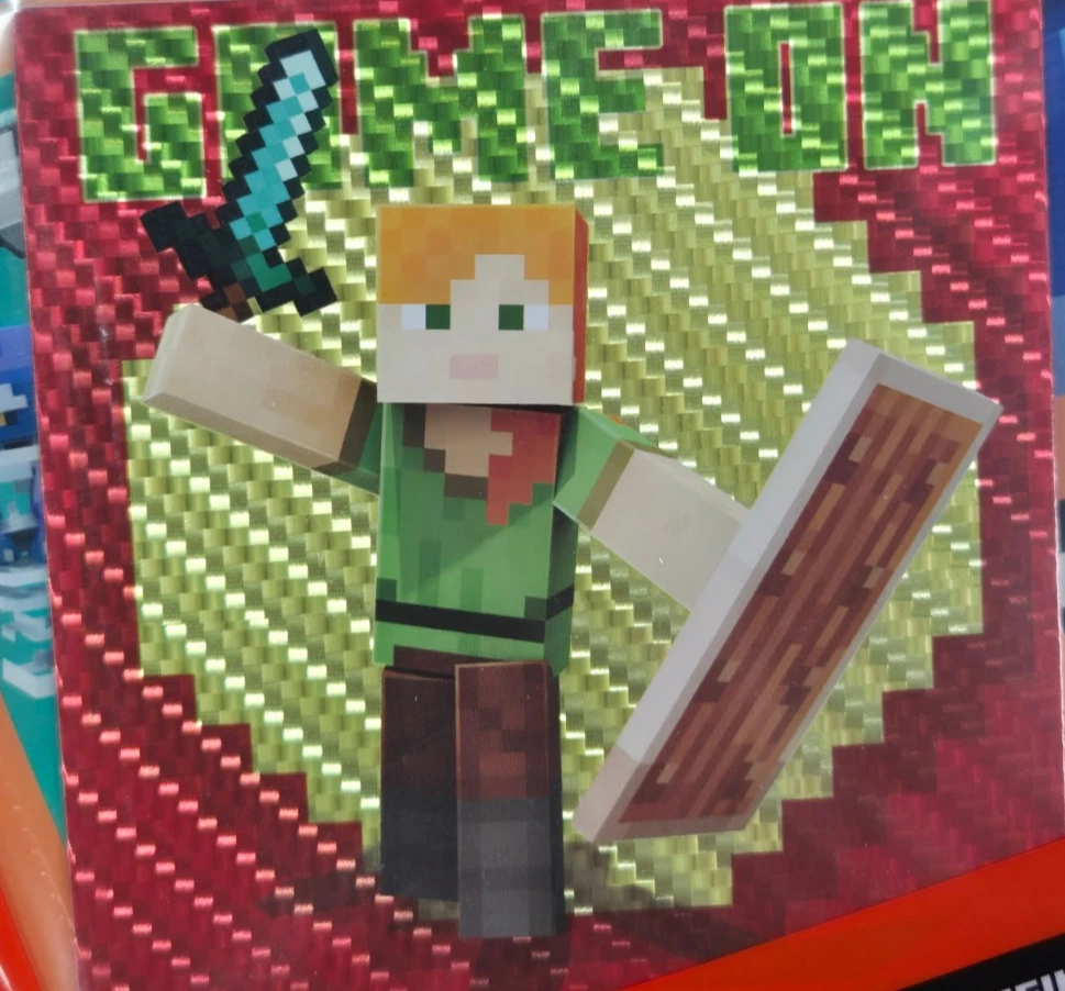 Panini Minecraft Stay Adventurous Sticker Collection Starter pack + Game on card