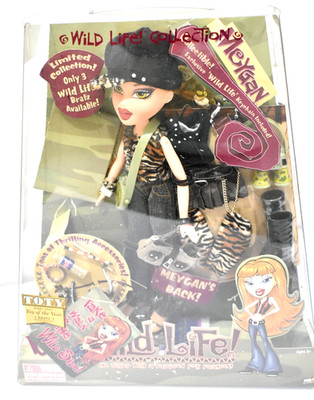 Vintage MGA 2004 Bratz Wild Life Safari Collection Meygan Rare Doll NIB NRFB HTF