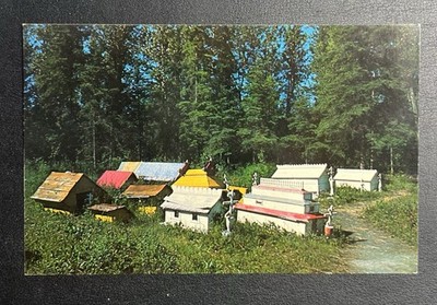 Indian Burial Grounds Eklutna Village Anchorage Alaska Postcard Photo Mel Rosch