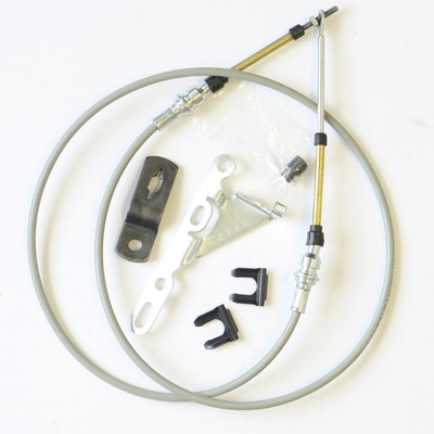 HURST 3 Speed Automatic T350 T400 Cable & Brackets Quarter Stick Dual Gate 2 NEW