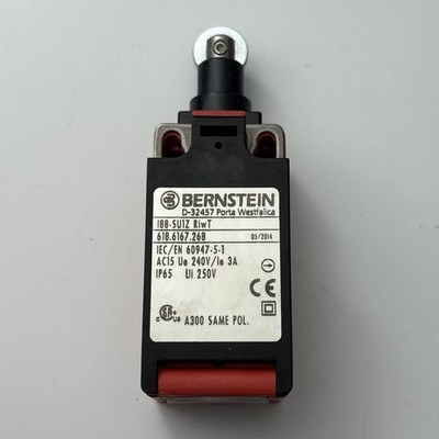 BERNSTEIN D-32457 608.6185.034 I88-SU1Z AH Limit Switch w/ Arm Roller New