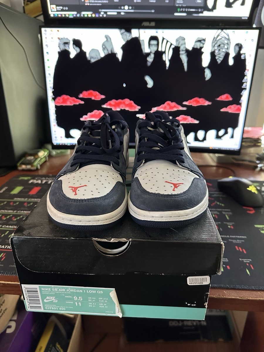 Size 9.5 - Eric Koston x Air Jordan 1 SB Low Midnight Navy