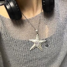 Star Necklace Simple Hip-hop Clavicle Chain Female Titanium Steel Does Not Fade