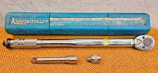 Vintage Kamasa SP3780 1/2 Drive Torque Wrench Set 5in Extension Adaptor 150FtLbs