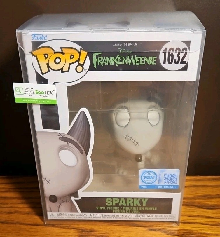 Funko Pop Disney Tim Burton Frankenweenie Sparky #1632 con protector