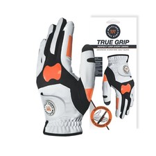 Grip Training Golf Glove, Golf Gloves Men Left Hand, Mark with Orange Shiny M...