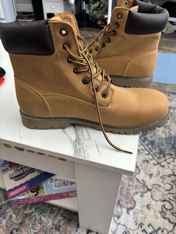 US Polo Assn. Botas altas con cordones Owen para hombre talla 12 marrón caqui Foto 2 de 4