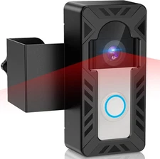 Ring Doorbell Mount Anti-Theft Video Doorbell Mount For Ring/Blink Camera Black
