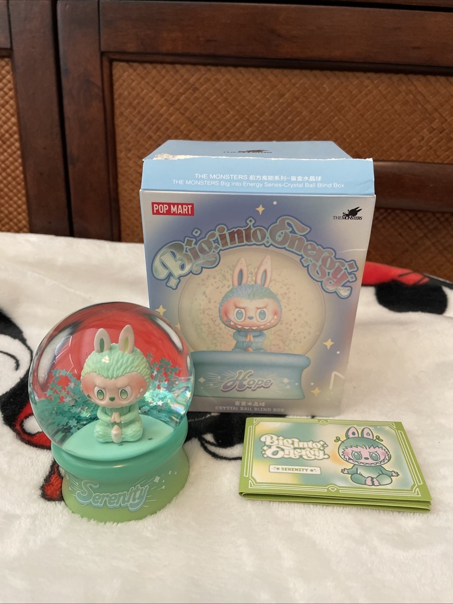 CONFIRMED SERENITY Big Into Energy Labubu SNOW GLOBE By Popmart