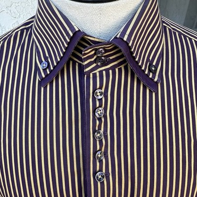 7 Camicie Slim Fit Shirt Size Men 41 Neck 16'', Long sleeve, double collar