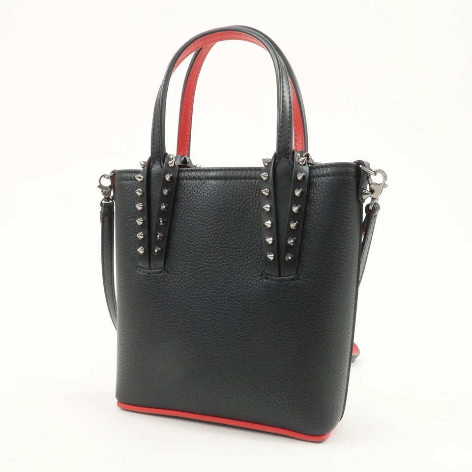 Christian Louboutin Cabata N/S Mini Tote Bag 2Way Bag Hand Bag Auth Used F/S - Image 3 of 4