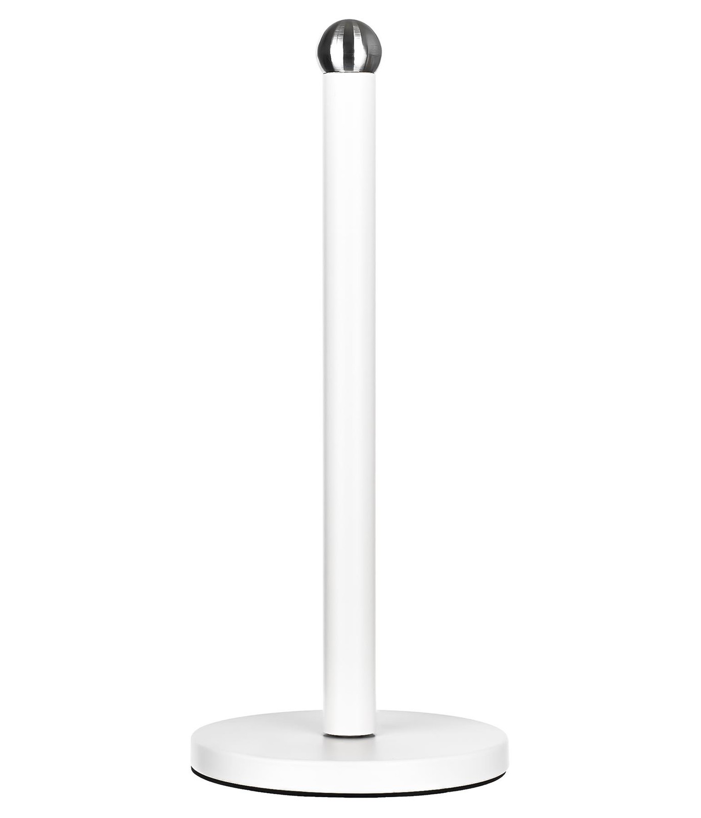 B&Q - Freestanding Stainless Steel Kitchen Roll Holder With Weighted Base Matt White - Image 3