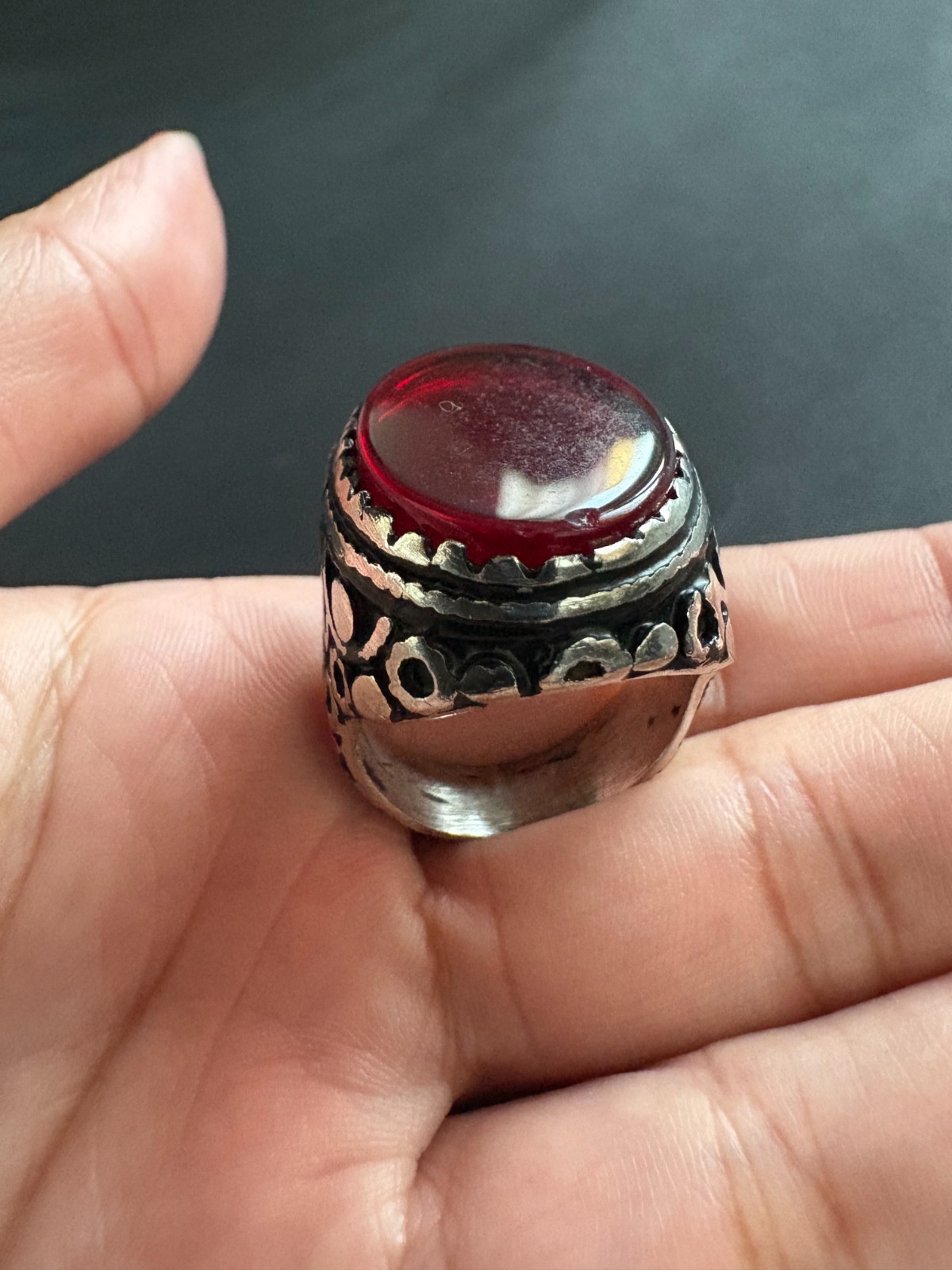 925 Sterling Silver Ring Ruby Stone Ring Handcraf… - image 9