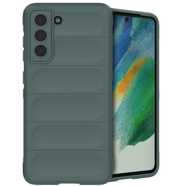 Imoshion Easygrip Backcover Samsung Galaxy S21 Fe - DunkelgrüN-image