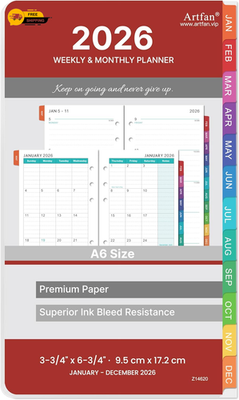 #ad #ad 2026 Red Planner Refill 3.75 x 6.75 Weekly Monthly Pages Sunday Start $12.88