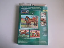 Craft House Paint By Number Kit 11771 Kentucky Morning CLASSIC HORSES Set of 3
